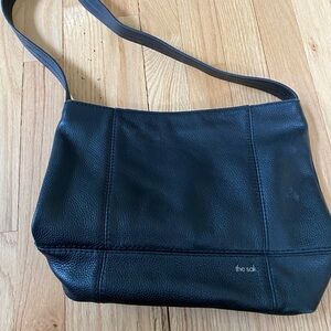 The Sak Black Leather Shoulder Bag